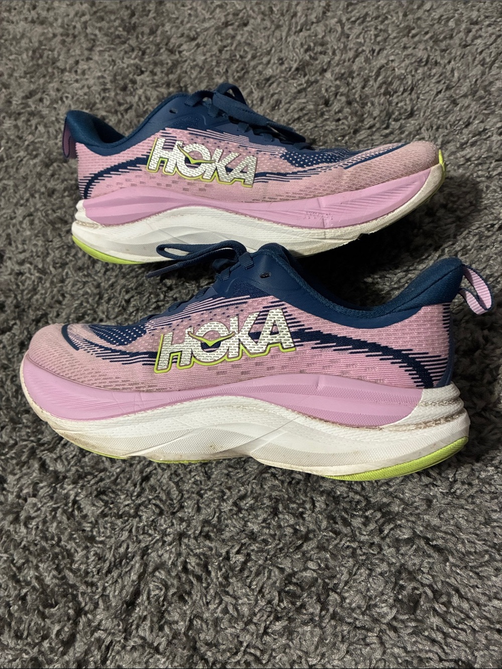 Pink Hoka sky flow